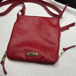 Steve Madden Red Crossbody w/ Gold Zippers
